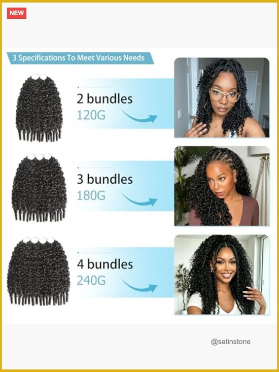 Human Crochet Hair 16 Inch Burmese Curly 180g Pre-Separated Feather Crochet main image 4